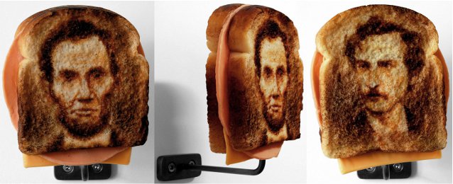 Tibi Tibi Neuspiel Assanation Sandwiches Lincoln Booth 2009 TIbi Tibi Neuspiel, Assassination Sandwiches: Lincoln/Booth, 2009. Oil paint, wax, pigment.