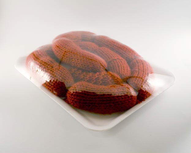 Stephanie Casper Knit Meat sausage Stephanie Casper Knit Meat sausage links