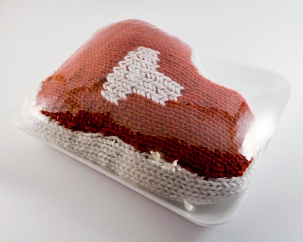 Stephanie Casper Knit Meat steak Stephanie Casper Knit Meat t bone steak