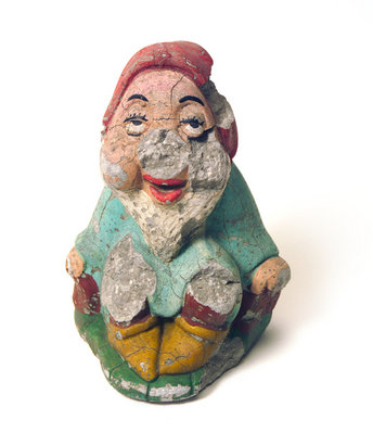 Broken ceramic dwarf.