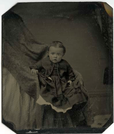 Hidden mother in unsettling Victorian photograph of children