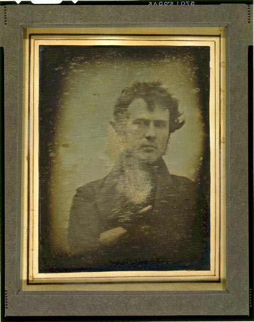 Robert Cornelius, the first photography self portrait.