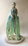 Christina Bothwell's translucent glass sculpture of girl with tentacles