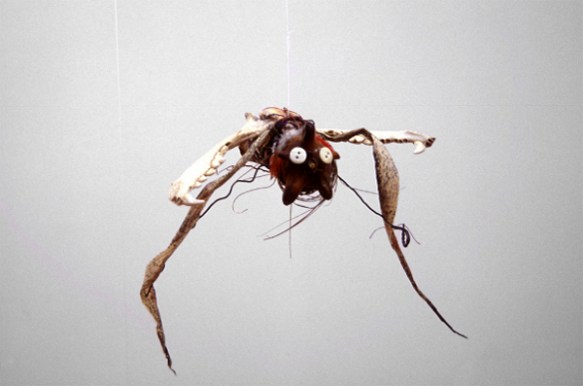 Tila Rodriguez-Past: little monsters made of things collected from a monastery.