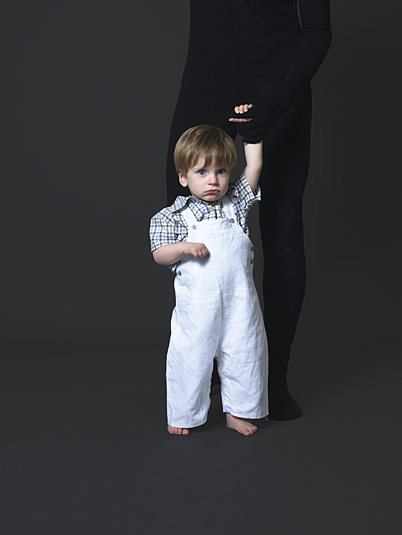 Anuschka Blommers and Niels Schumm kidswear that looks like hidden mother in Victorian photography.