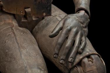 World War Two parachute crash test dummy.